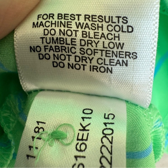 Peter Millar Men's XL Summer Comfort Green Striped Polo Shirt Short Sleeve Golf - Picture 9 of 11